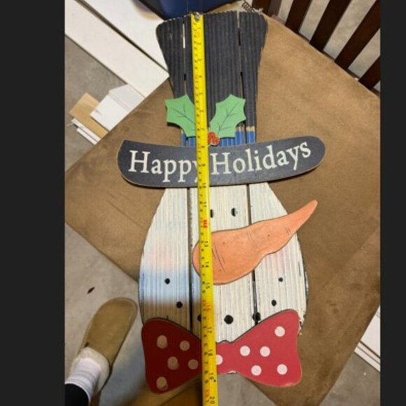 Snowman Hanging Christmas/Holiday Decor - Picture 2 of 3